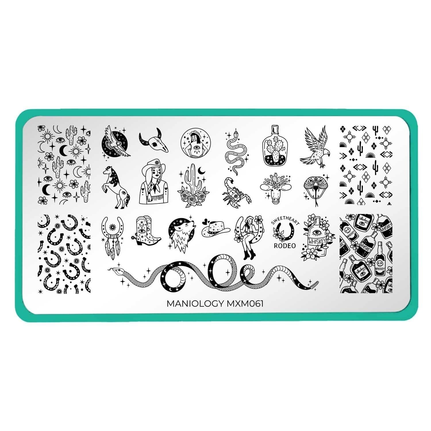 Wild West: Cowgirl Code (MXM061) – Nail Stamping Plate