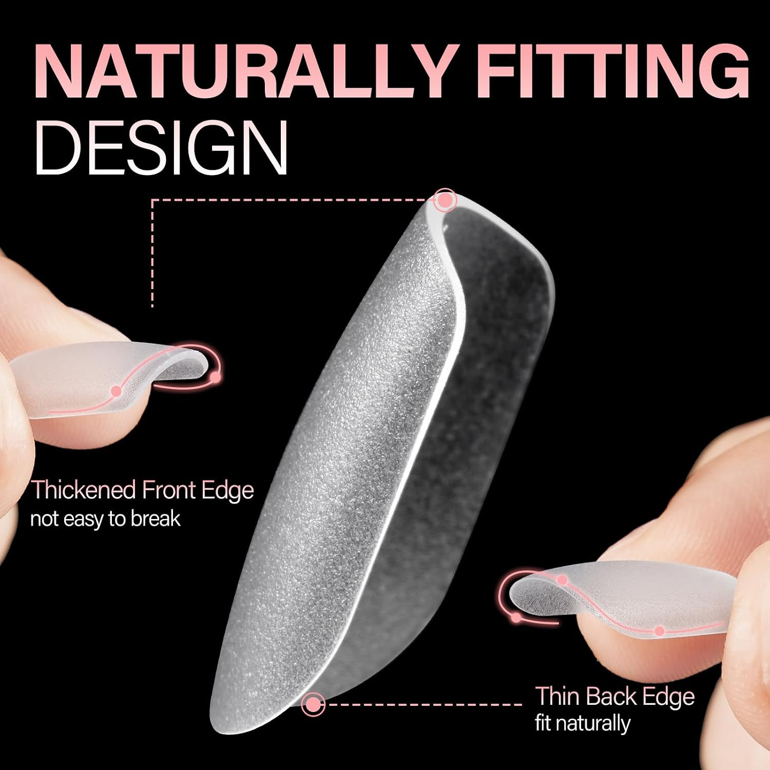 Extra Short Square Nail Tips Full cover Clear Nail Tips Matte | No Need Files Up