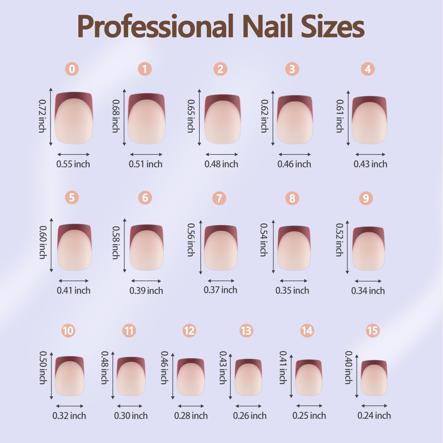 Misssix French Gel Nail Tips, 160Pcs French Tip Press on Nails Short Square, No