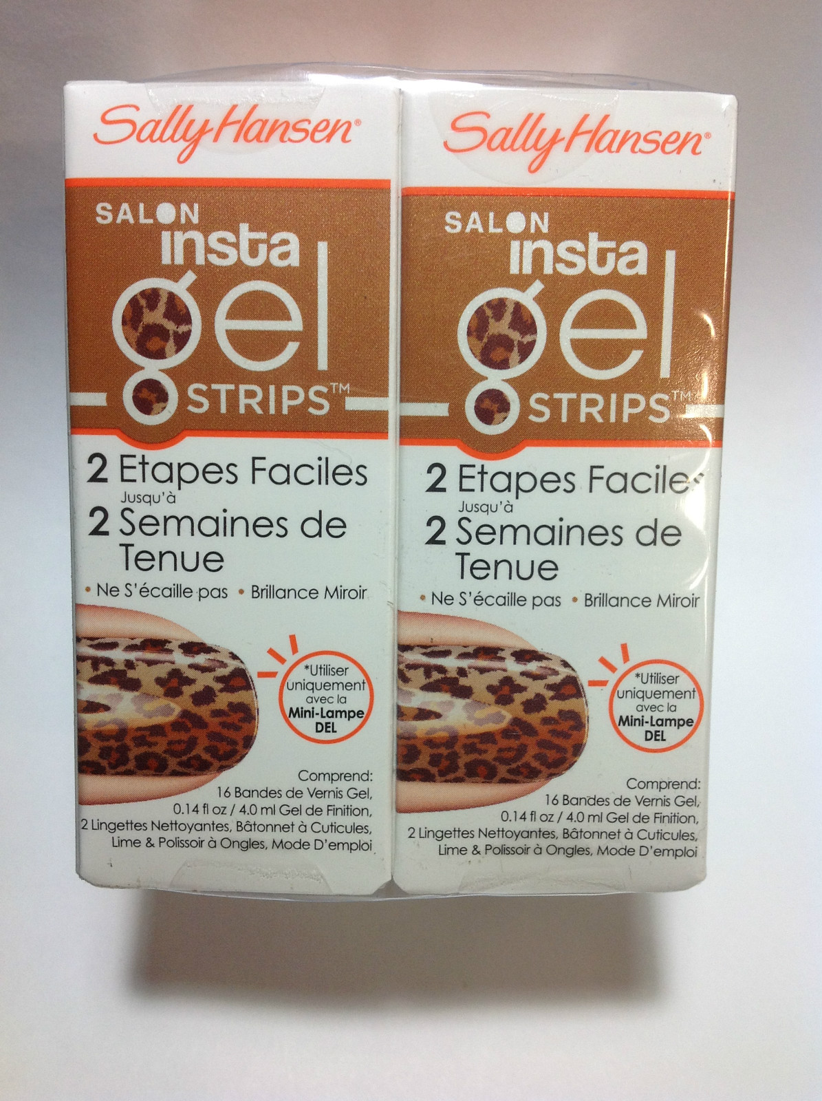 2 X Sally Hansen Insta Gel strips ( #370 WALK THE CATWALK ) NEW & SEALED.