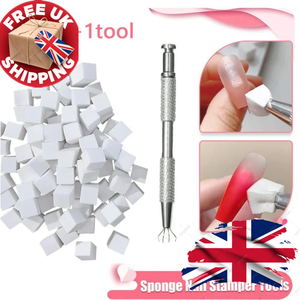 50-Pcs Gradient Nail Art Sponge Set