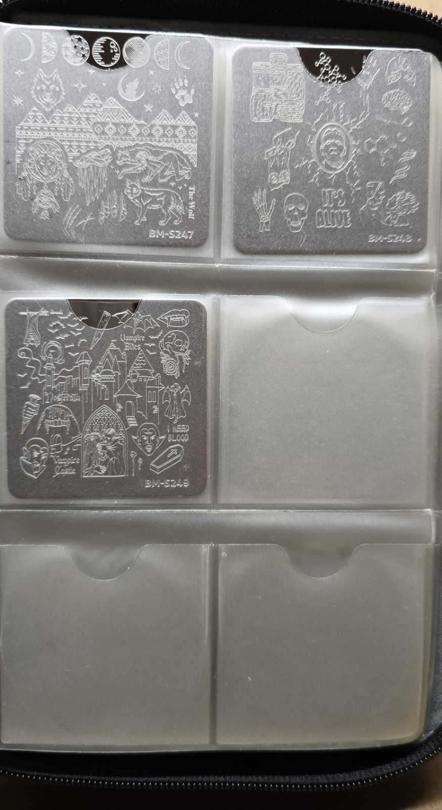 Bundle Monster Maniology B.M.C Nail Stamp Square Plates W/ Storage Binder Lot