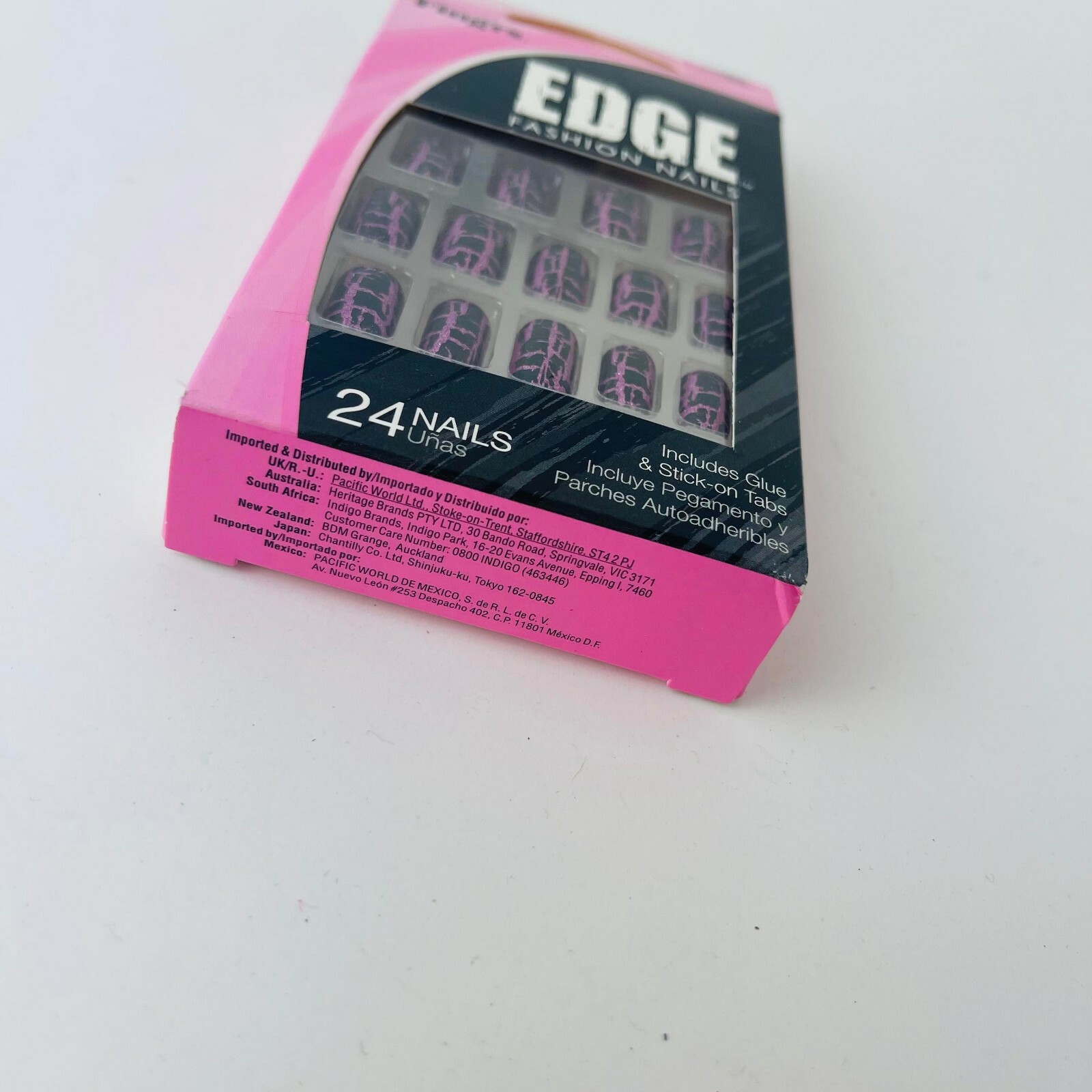 Set of 2 Fing’rs Edge Fashion Nails Includes Glue & Stick-On Tabs 24 Nails-32582
