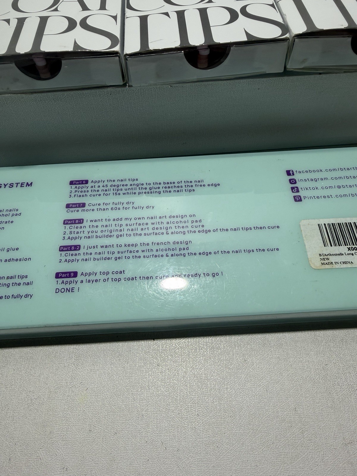 BTARTBOXNAILS X-Coat Tips Bundle All New Fast Ship