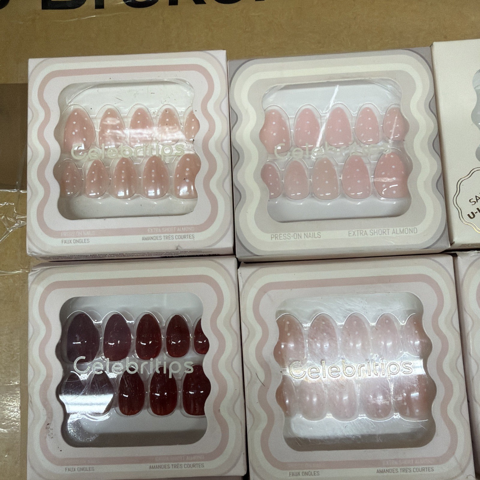 Celebritips Press On Nails Extra Short Almond Set Of 10