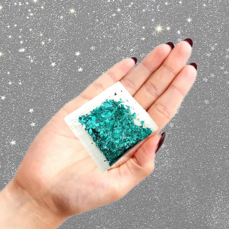 Sparkly Holographic Glitter Flakes Nail Art Body Crafts Makeup 12 Colors 1 Pack