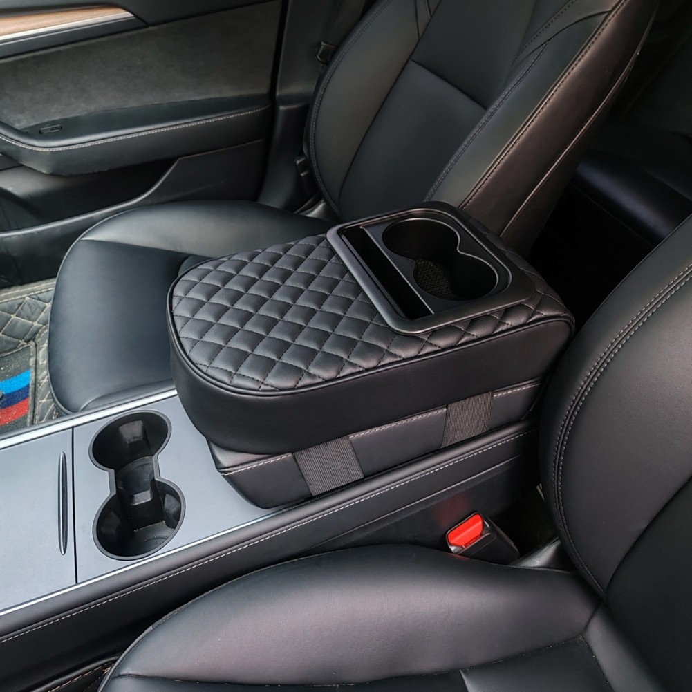Auto Center Console Armrest Pillow, Memory Foam Car Armrest Cushion with3980