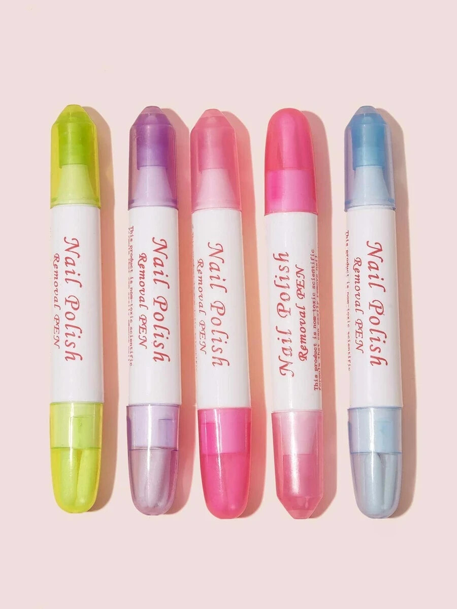 1 Pc of Nail Polish Remover Corrector Pen Art Varnish Correction + 3 Tips FREE