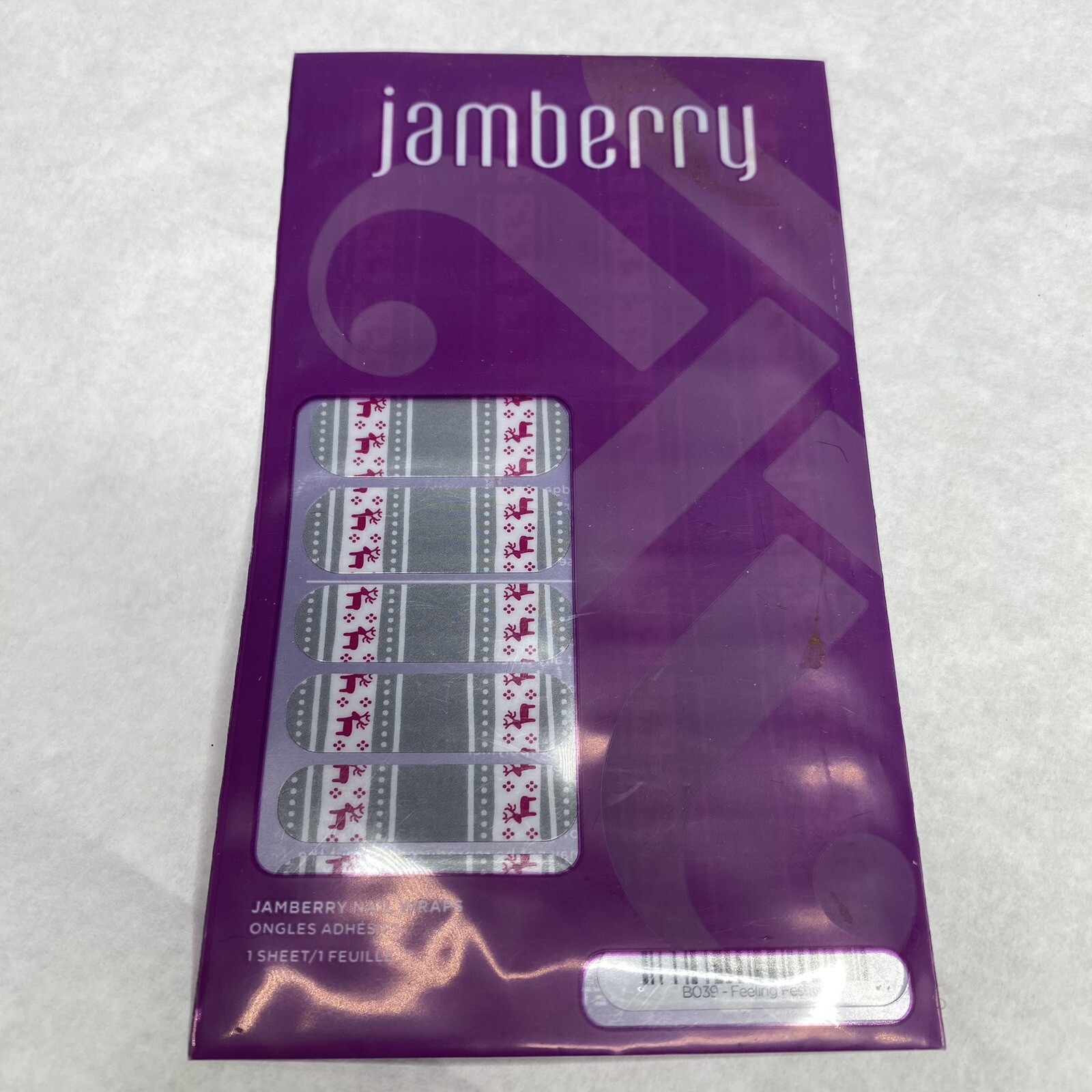 JAMBERRY Nail Wraps. FULL Sheet. Feeling Festive Winter Christmas Free Shipping