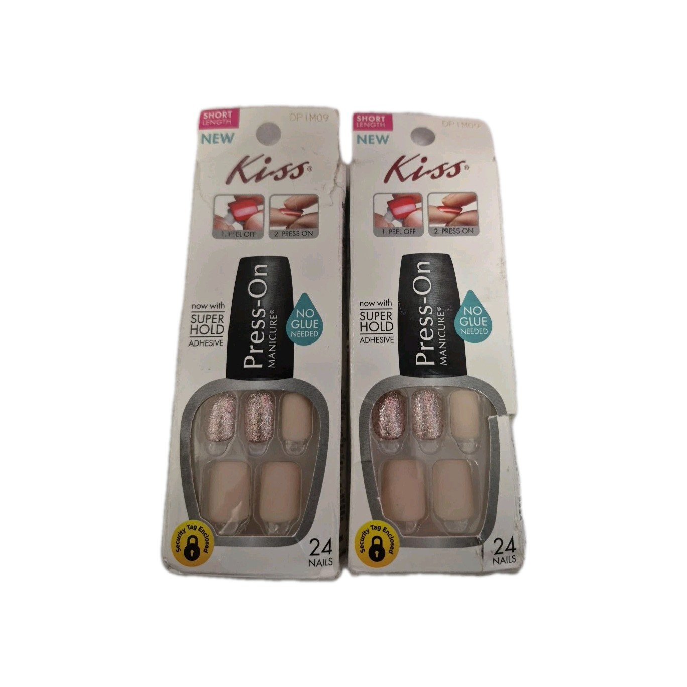 2- Kiss Press-On Manicure, Short Length, DPIM09 Roller Derby,