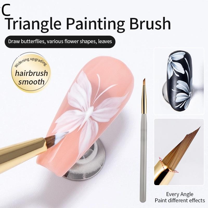 1/5/6Pcs Painting Liner Brush Gel Polish Precision Nail Art Thin Drawing Pen