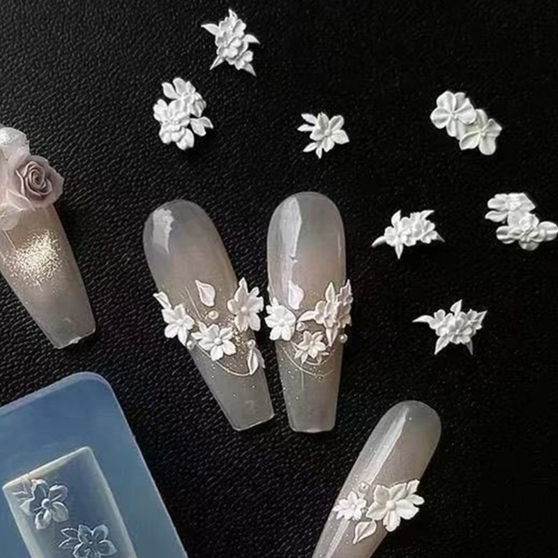 Easy Cleaning Flower Nail Carving Mold For Nail Charm Accessory Crafting