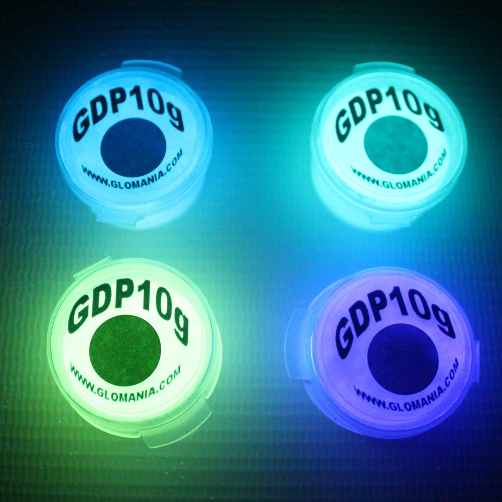 Glow in the dark powder 4 x 10g Fishing Lure goo nail art