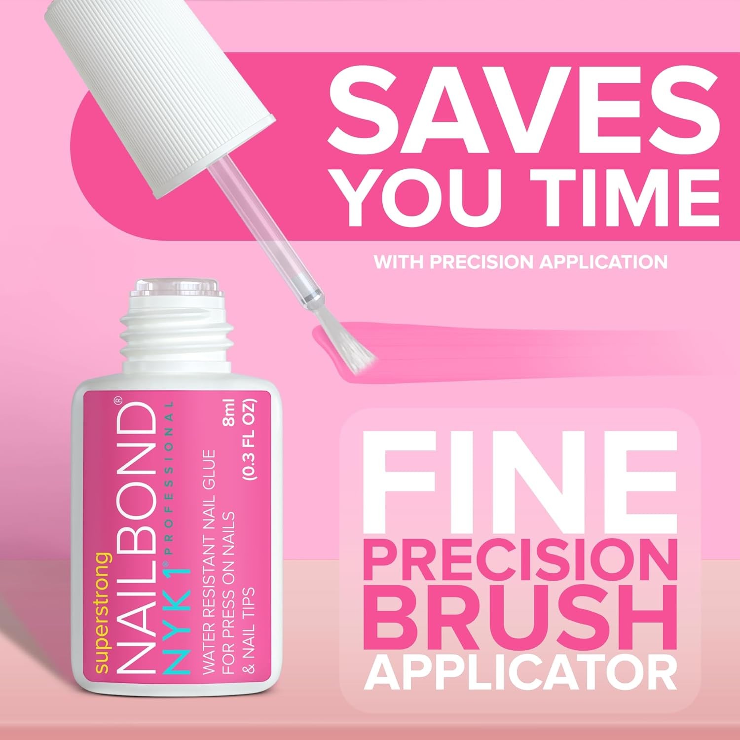 Super Strong Nail Glue for Press On Nails, Tips & Acrylic Nails (8ml)…