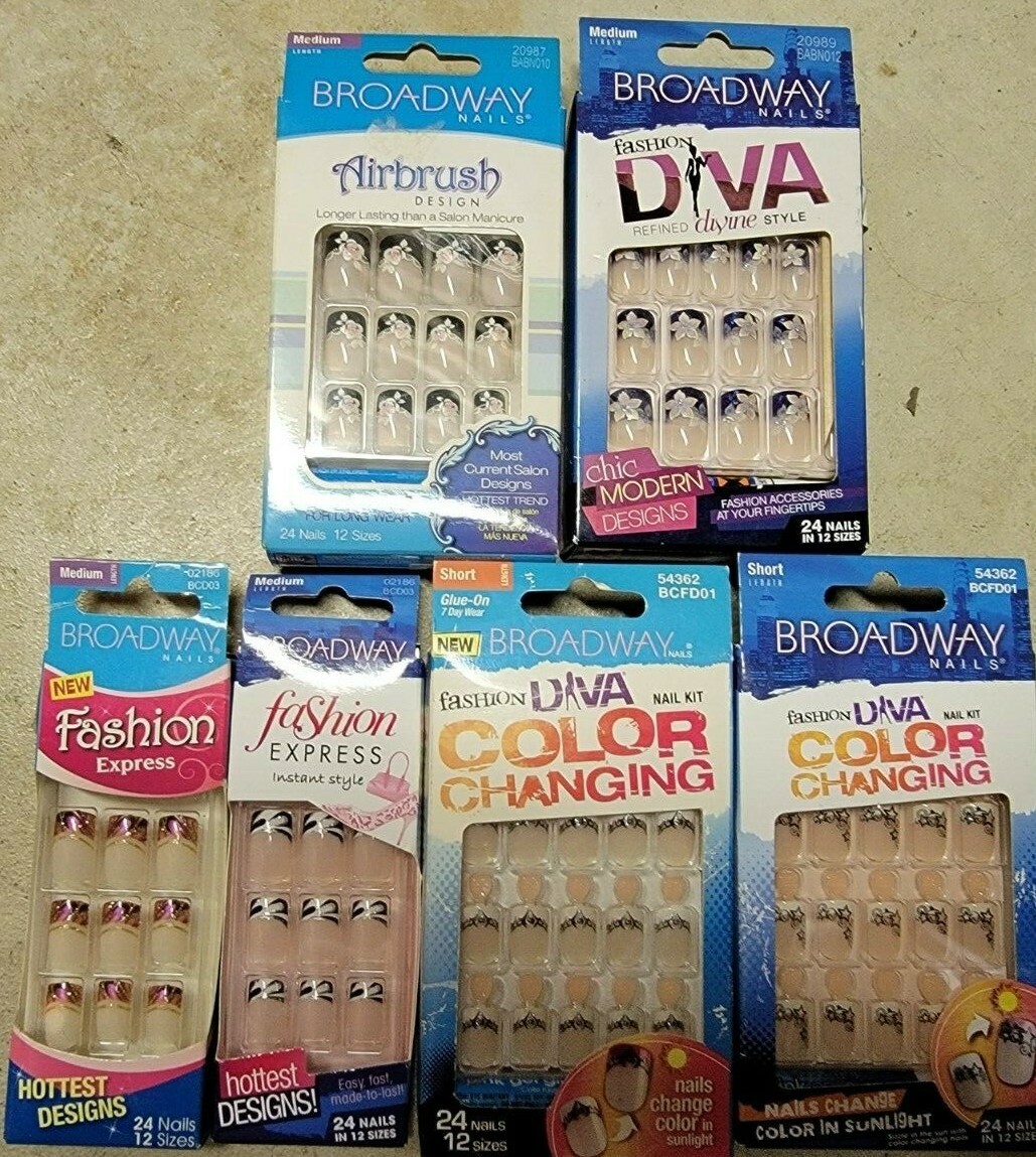 **NO GLUE**BUY 2 GET 1 ADD 3 TO CART KISS BROADWAY 24 NAILS **READ DESCRIPTION*