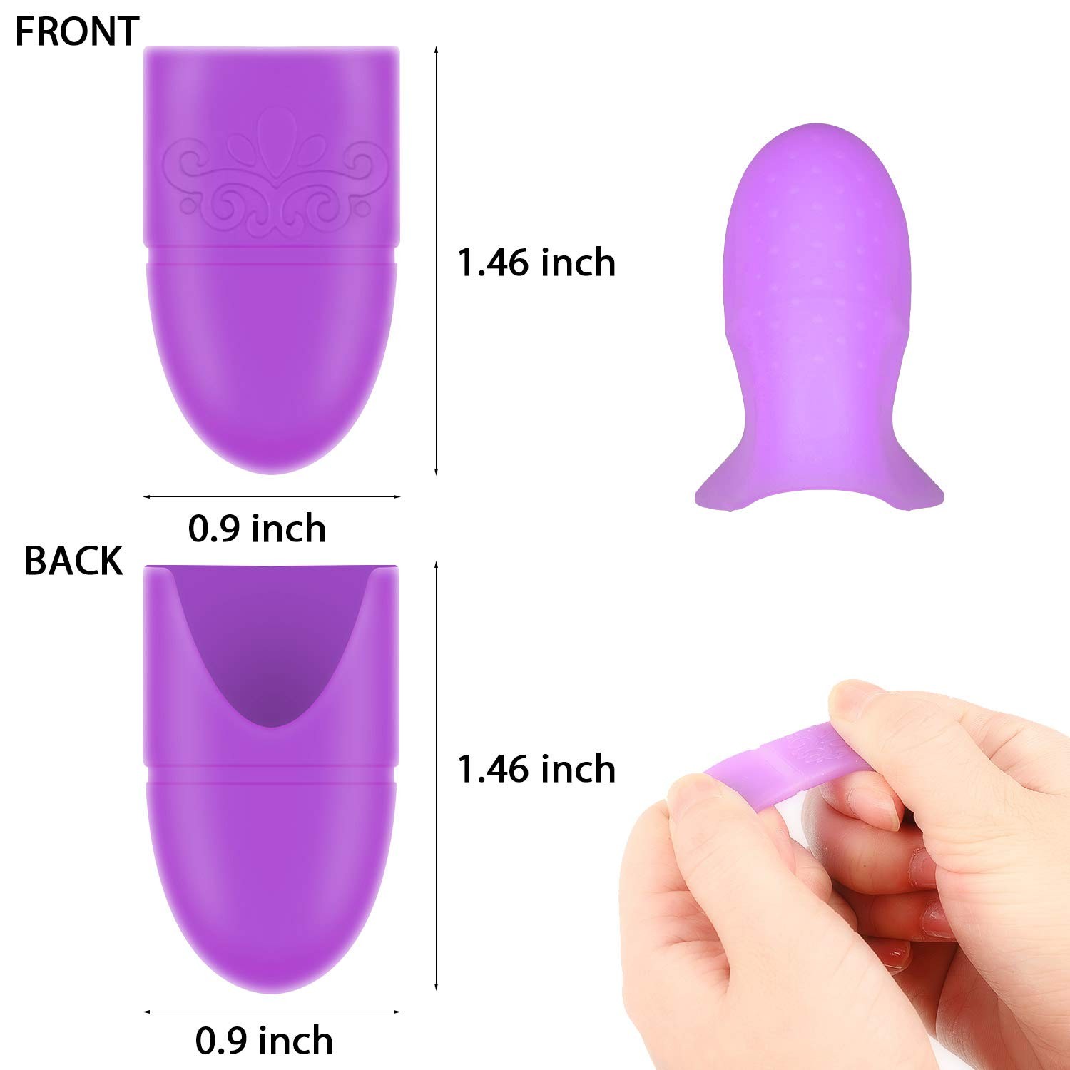 Boao 30 Pieces Silicone Nail Art Soak off Cap Clips, 30 Count (Pack of 1)
