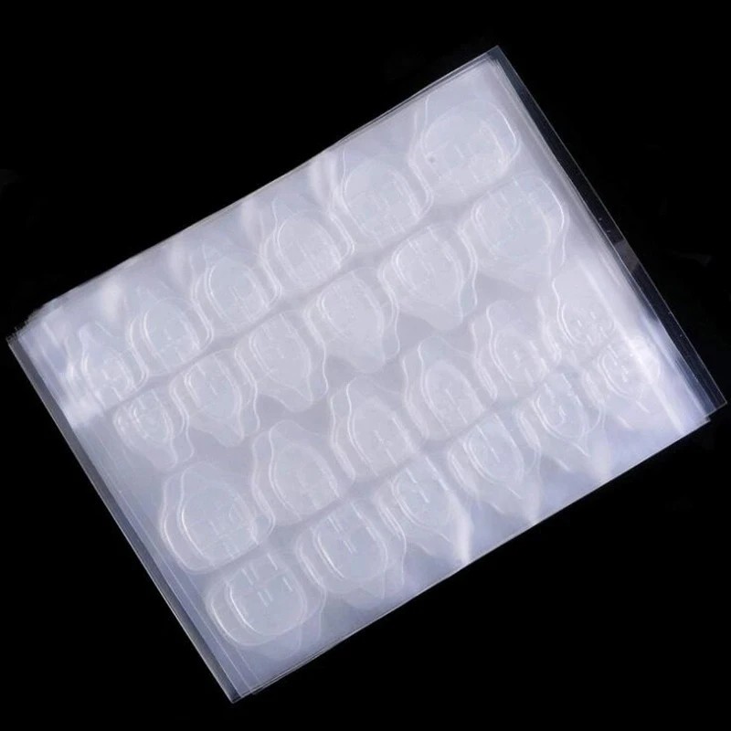 Nail Jelly Stickers Double Sided Fake Nail Glue Adhesive Tape Press on Nail Gel
