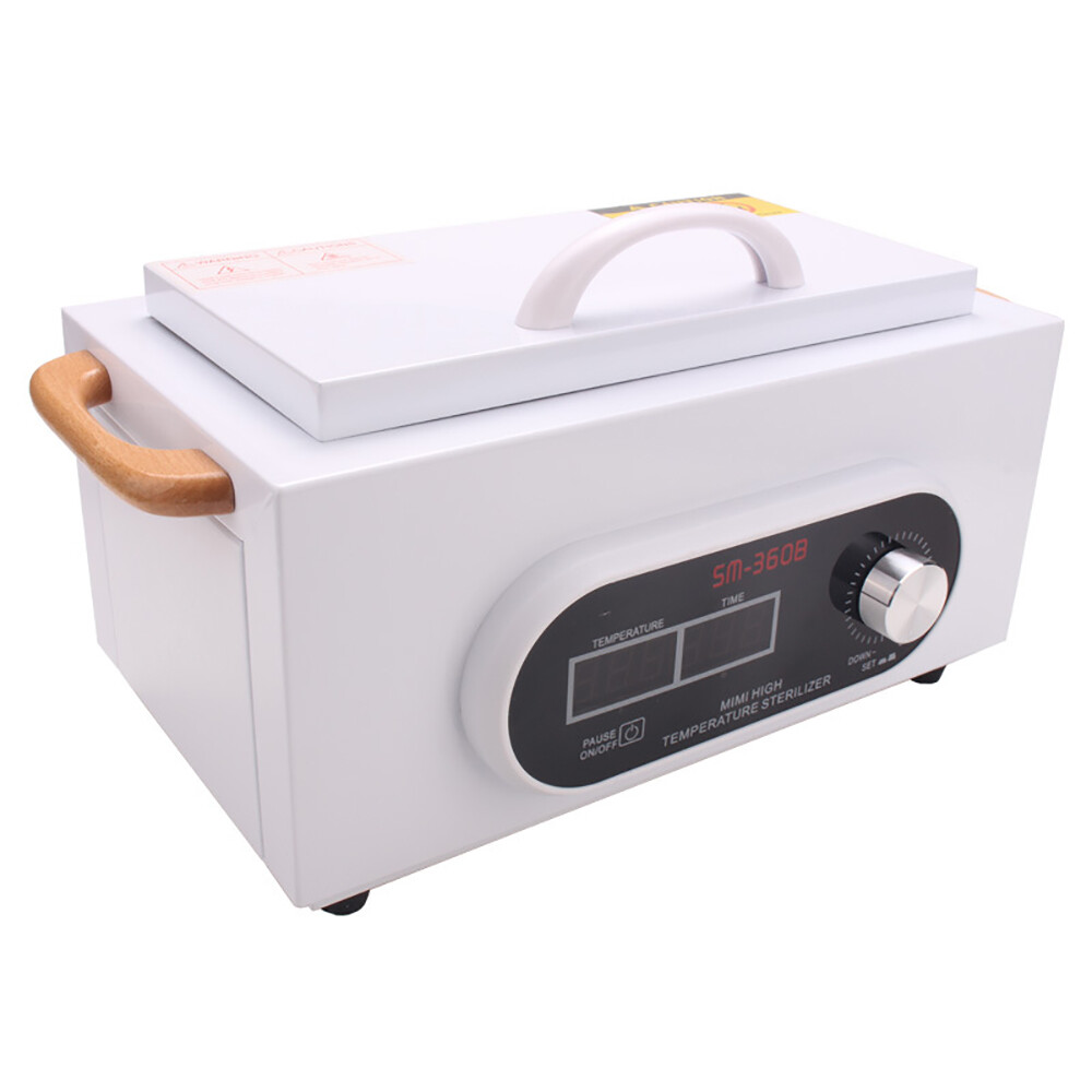 LCD High Temperature Disinfection Cabinet Medical Nail Tool Sanitizing Box New
