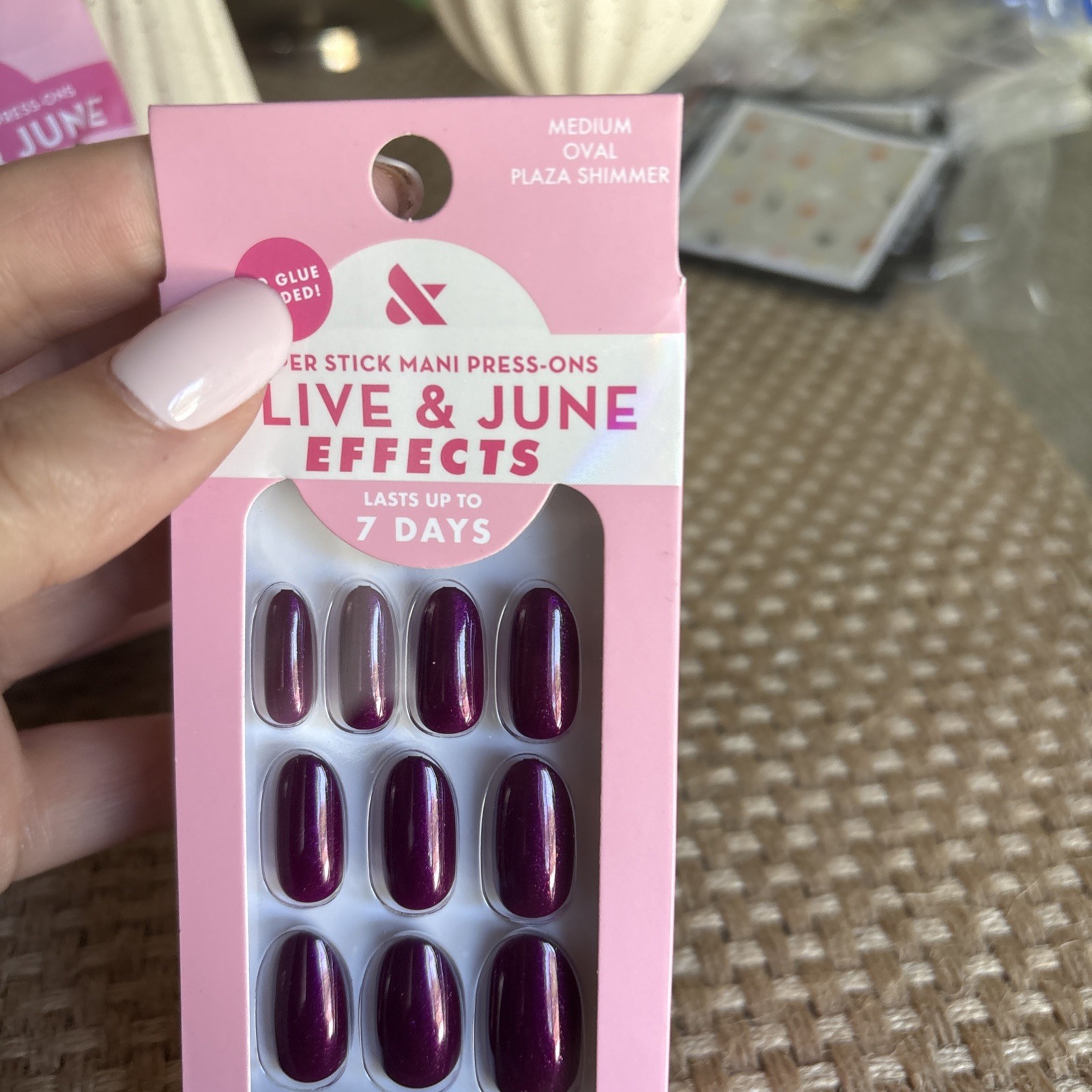 olive and june press on nails. Set Of 2 Round Extra Short And Medium Oval
