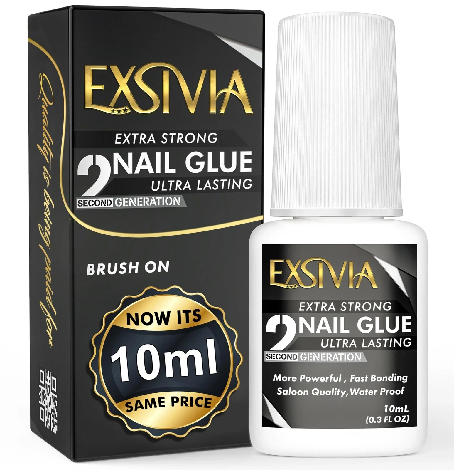 Super Strong Nail Glue for Press On Nails, Acrylic Nails Nail Tips 10ml Nail…