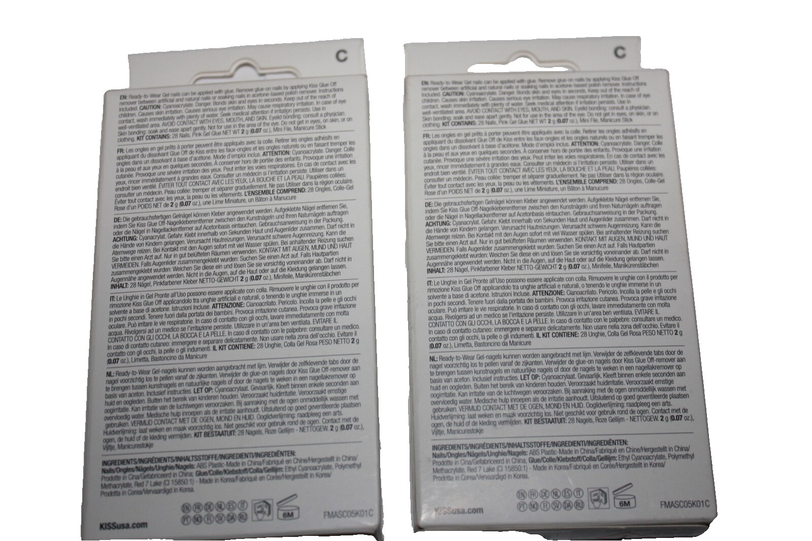 KISS Gel Fantasy, Nails, Magnetic Velvety Effect FMA01X (93082) Lot Of 2 In Box