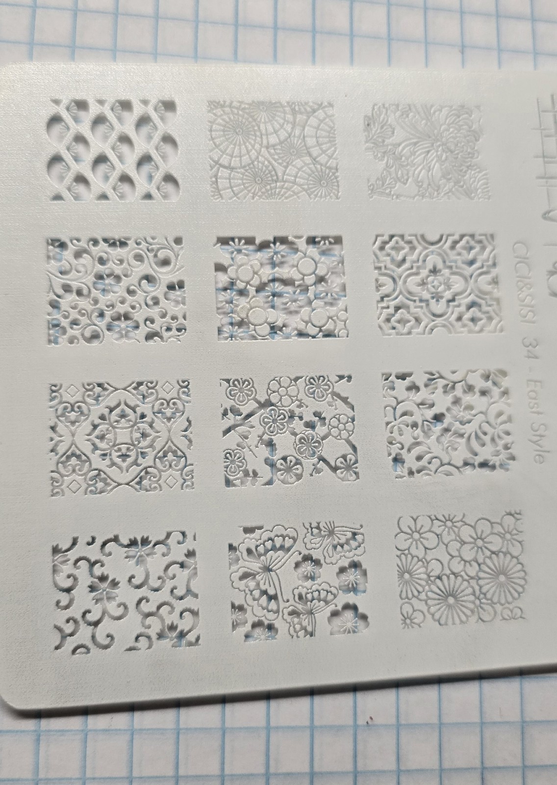 VINTAGE Cici & Sisi Nail Art Stamp Acrylic Plastic Plate Set Kit In Case HTF