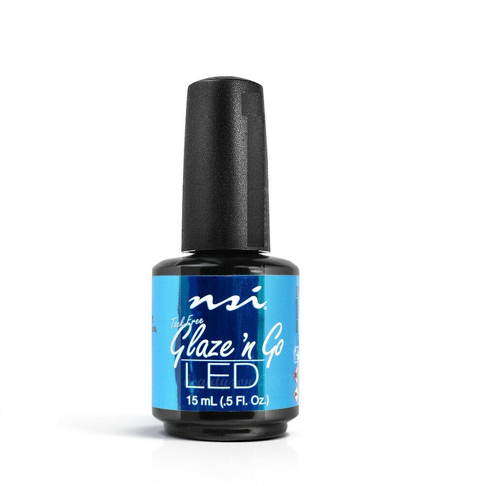 NSI LED Glaze ‘n Go Tack-Free UV Gel Sealant – 15 mL (.5 Fl. oz)