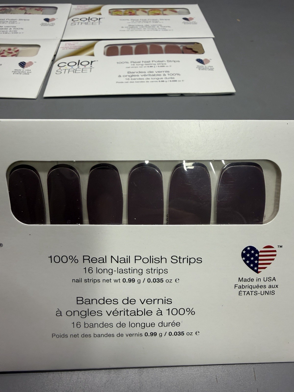 Color Street Nail Polish Strips Lot Of 6 Sealed Floral Pink Purple Black NEW