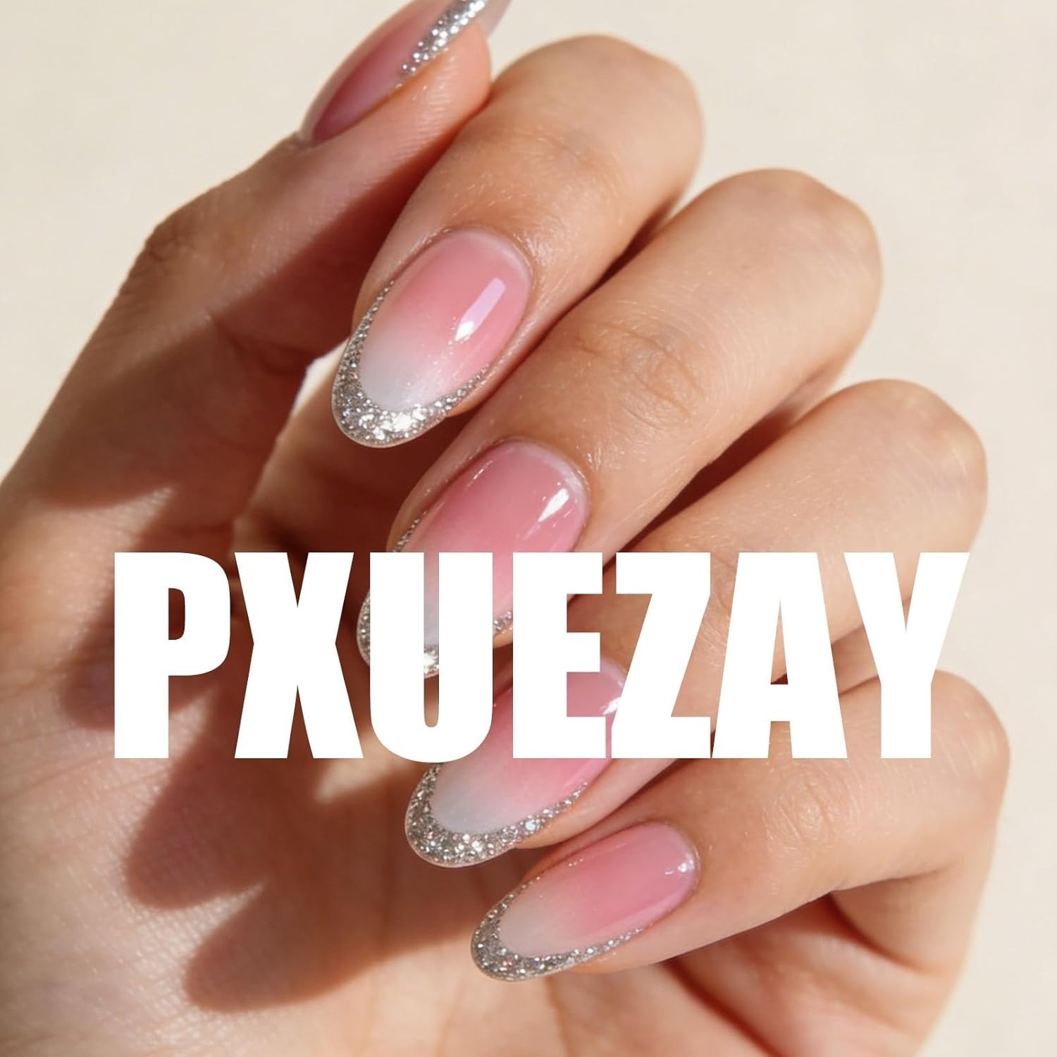 Fall Press on Nails Short False Nails with Pink Rose Leaves Designs Square Nails