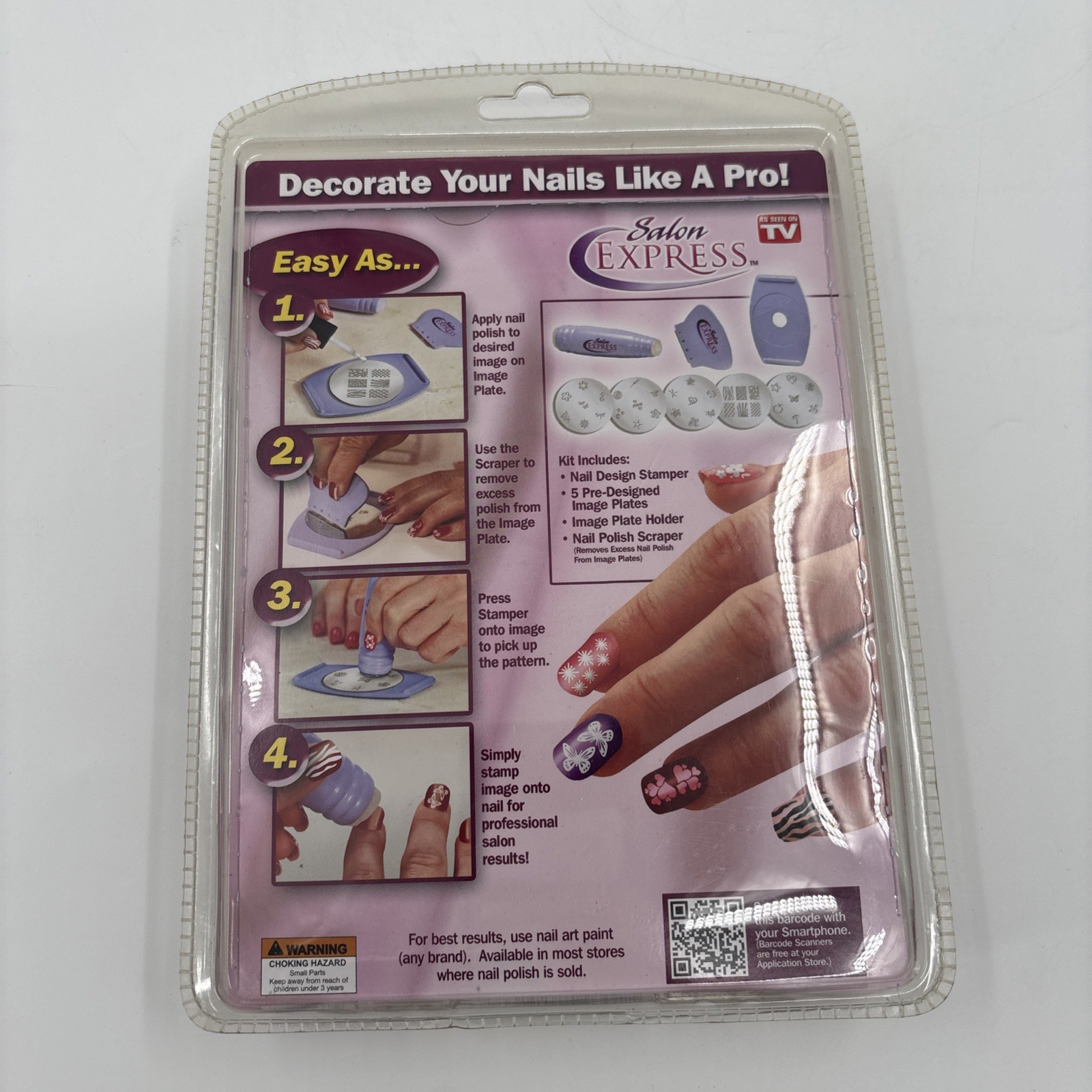 Salon Express Nail Art Stamping Kit As Seen on Tv Body Care Beauty Care Gift