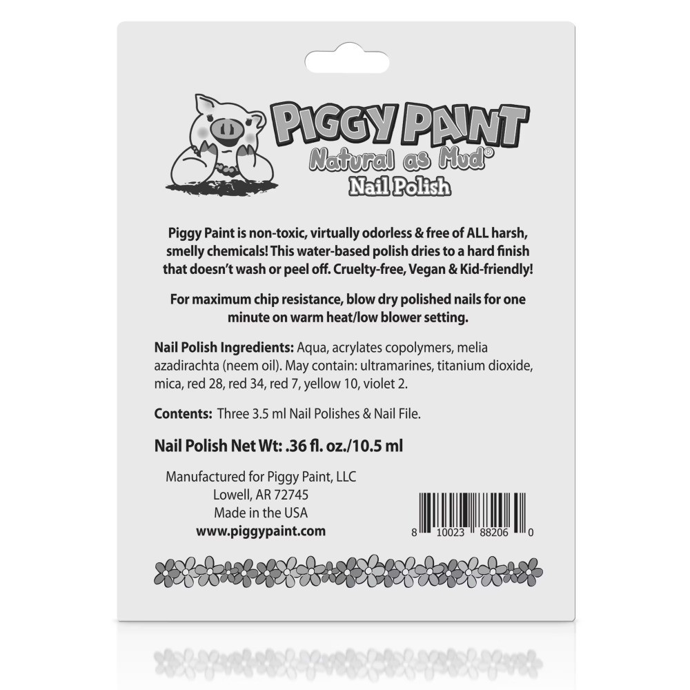 (3 pack) Paint Set of 3 Non-toxic Nail Polish Kit for Kids