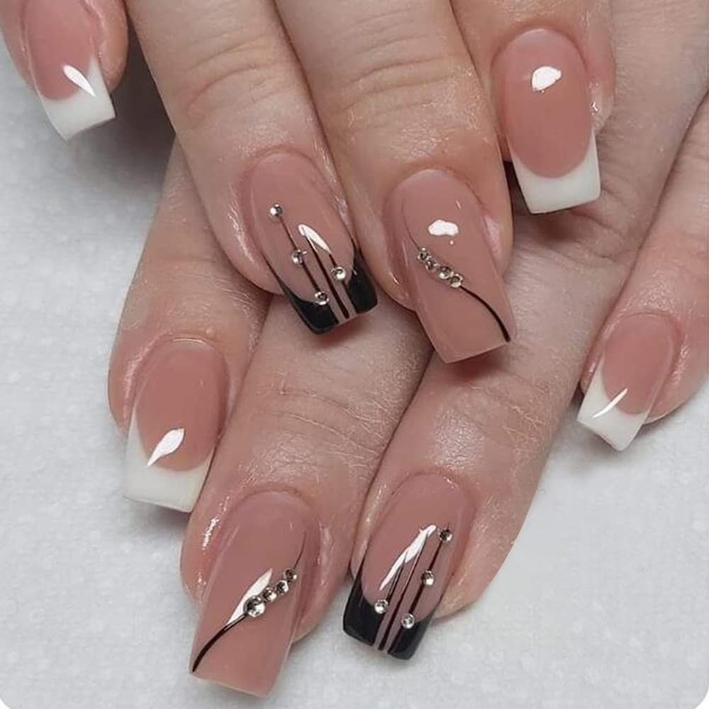 Secret Lives® acrylic press on nails artifical designer french fake nails 24