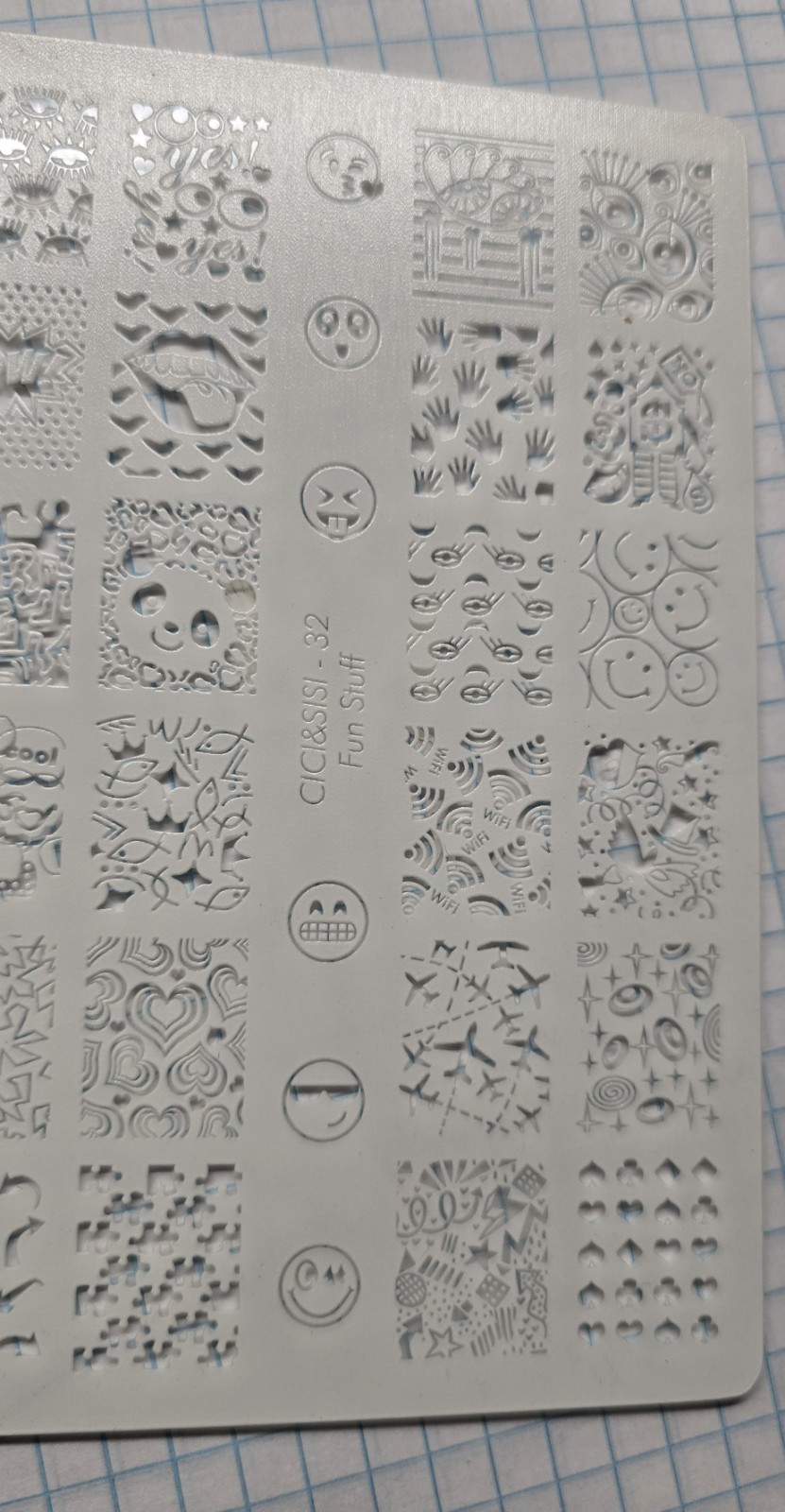 VINTAGE Cici & Sisi Nail Art Stamp Acrylic Plastic Plate Set Kit In Case HTF