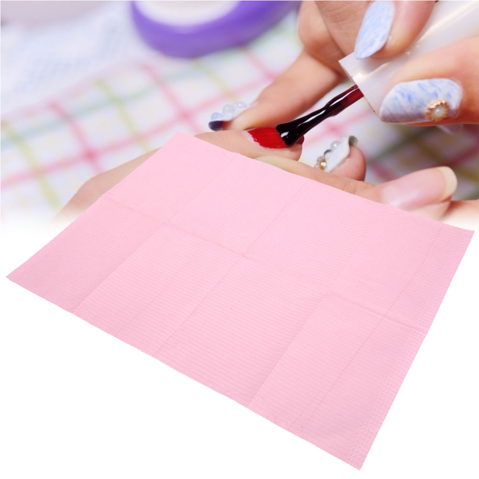 125pcs Nail Art Table Mat Soft & Waterproof For Manicure At Salon Excellent