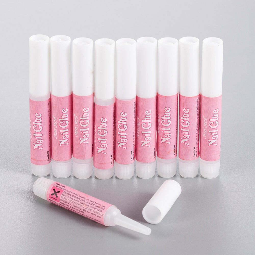 10Pcs/Set Mini Beauty Nail Glue False Art Decorate Tips Acrylic Glue Nail Access