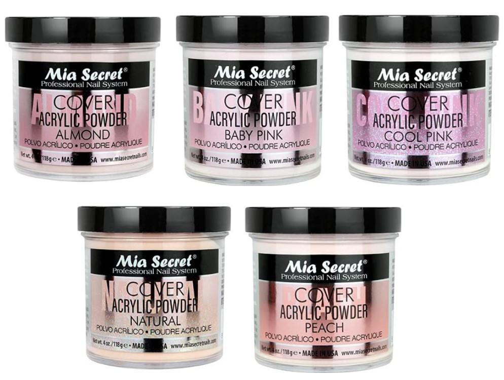 Mia Secret – Monomer 16 oz + COVER (Baby/Cool/Natural/Peach/Almond) – 4oz; 6pc