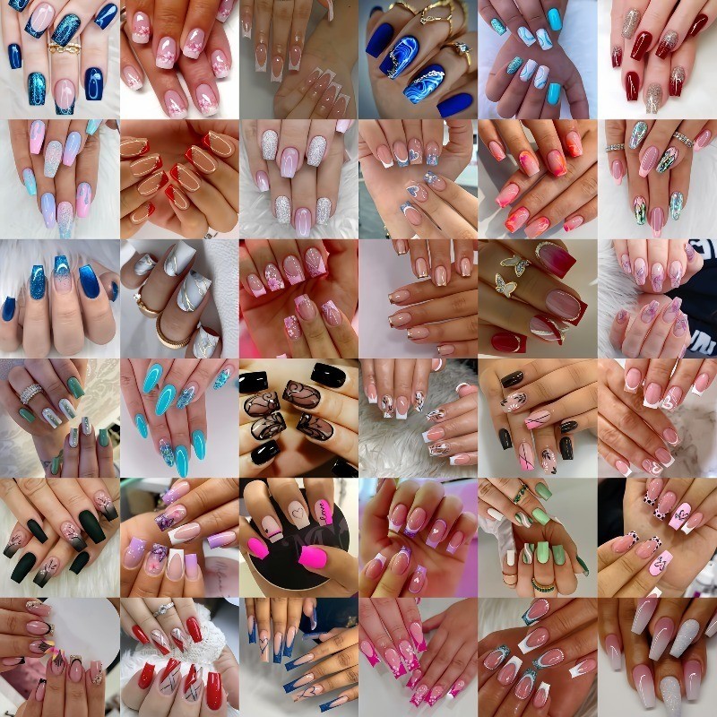 Wholesale 360PCS Press-On Nails Short Medium Easy-Apply Length Almond Square Tip
