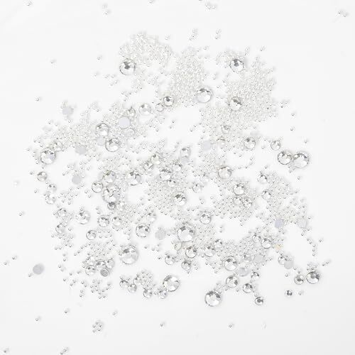 Multi Shapes AB 3D Glass Crystal Nail Art Rhinestones Kit with 0.8mm Round