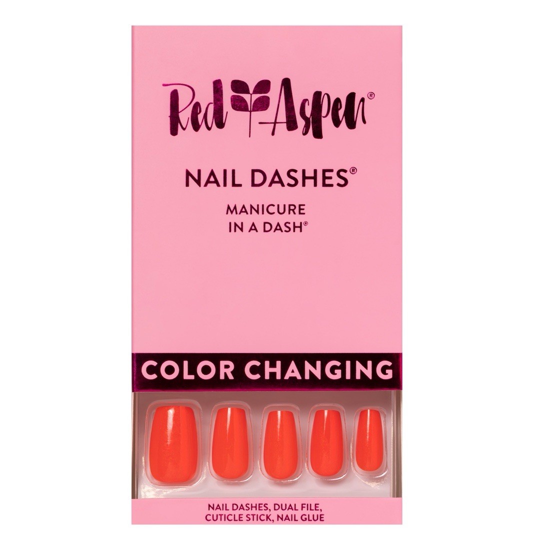 Red Aspen Medium Coffin Pink Color Changing I Pink I Love You! BRAND NEW IN BOX