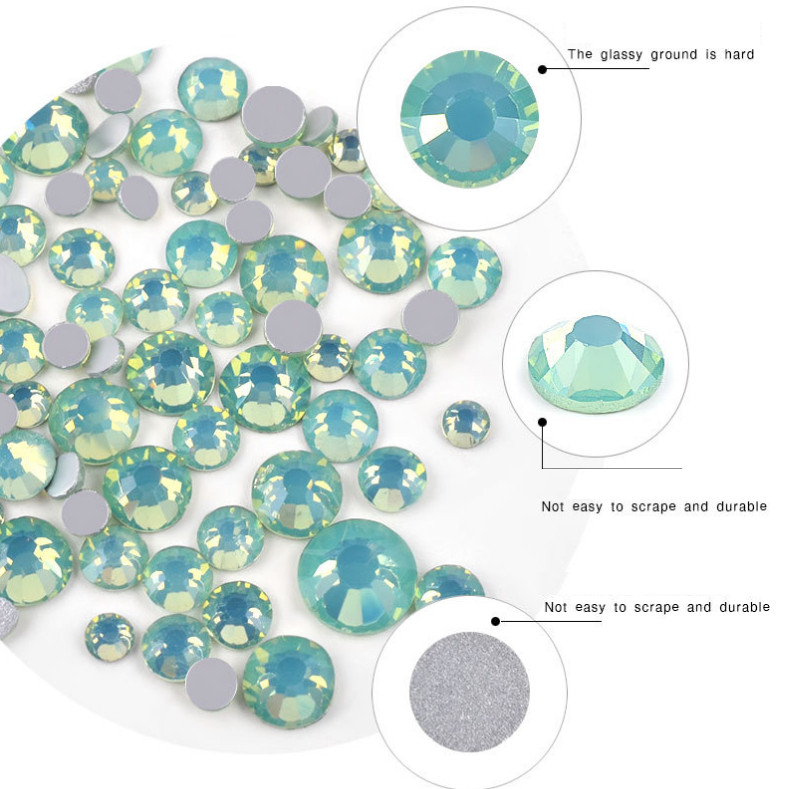 SS4-SS20 Nail Art Rhinestones Crystal Gems Flat Back 3D Tips DIY Decoration NH9