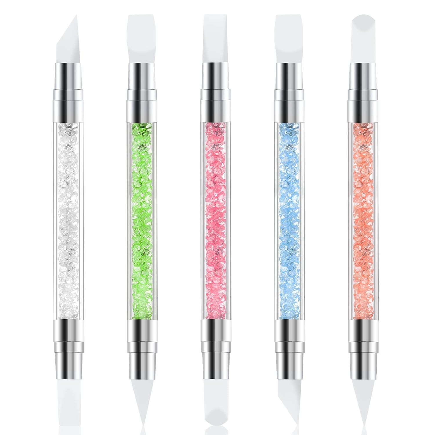 Nail Art Silicone Sculpture Pen Set Dual Ended Carving Shaping Nail Tools Brush