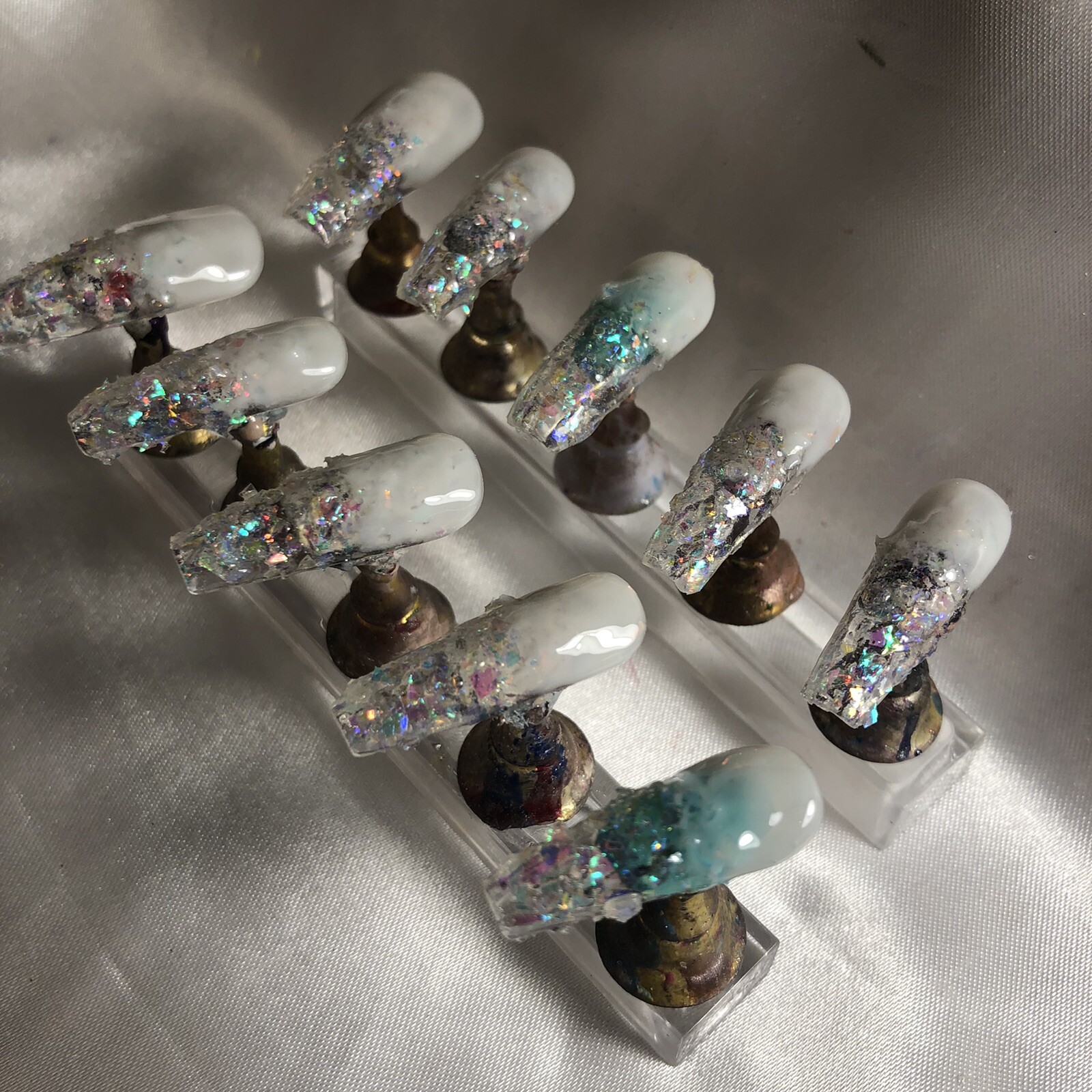 Z NAILZ! Gorgeous set of Handmade Z CLAWZ! Custom Alligator Press On Nails