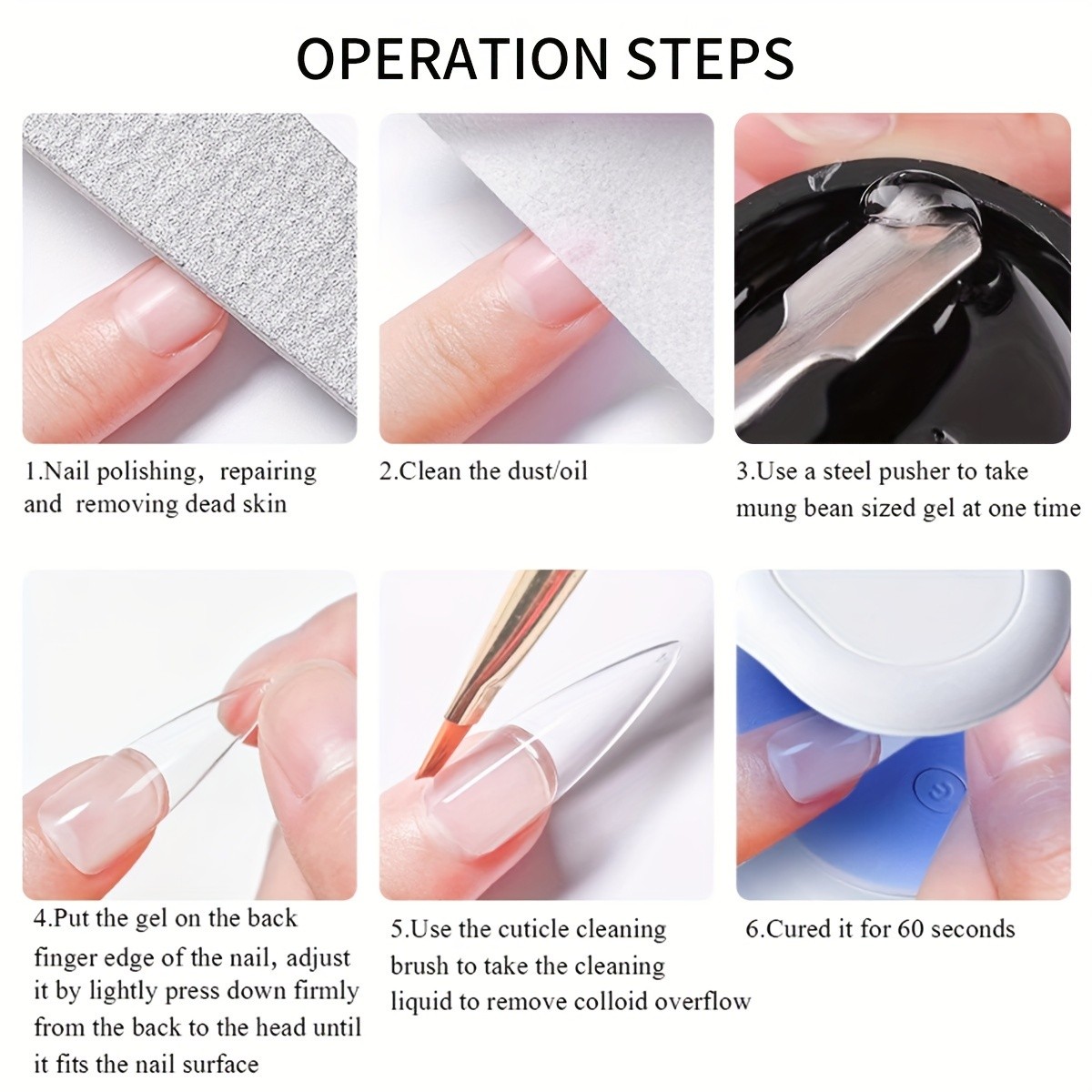 NOCIS 100g Solid Patch Adhesive Gel Nail Extension Glue Long-Lasting No Damage