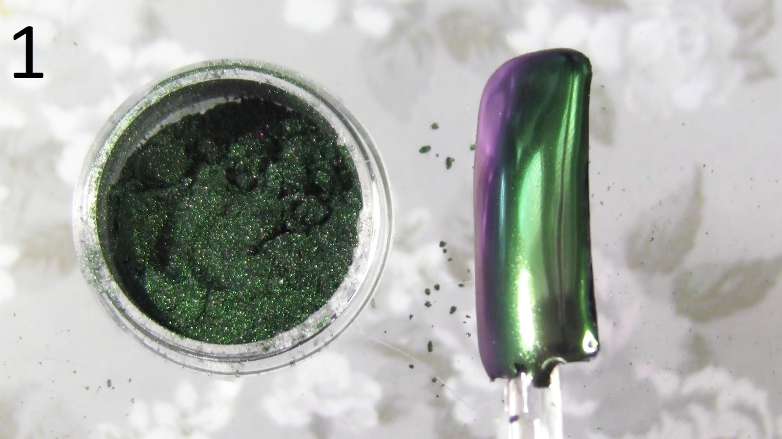 Galaxy Duochrome Mirror Powder Chameleon Multi Chrome Nails art colour changing