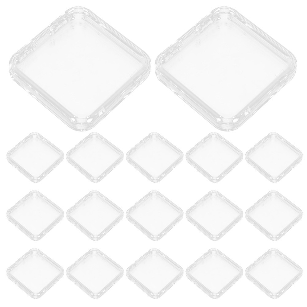24 Pcs Clear Press on Nail Storage Box Tip Organizer Display Case