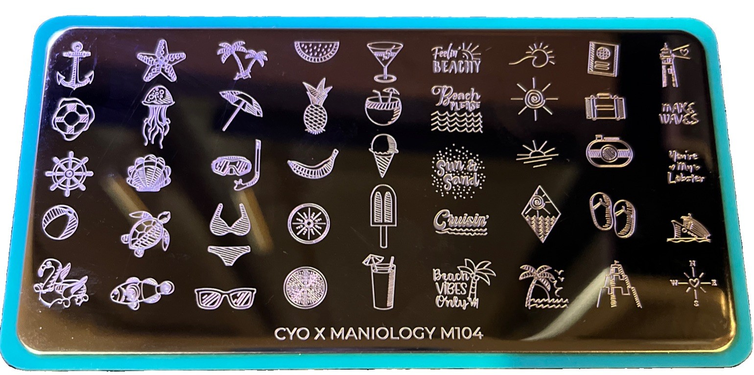 Maniology Nail Stamping Plates – Ocean Lot 2 M388, M104, M213
