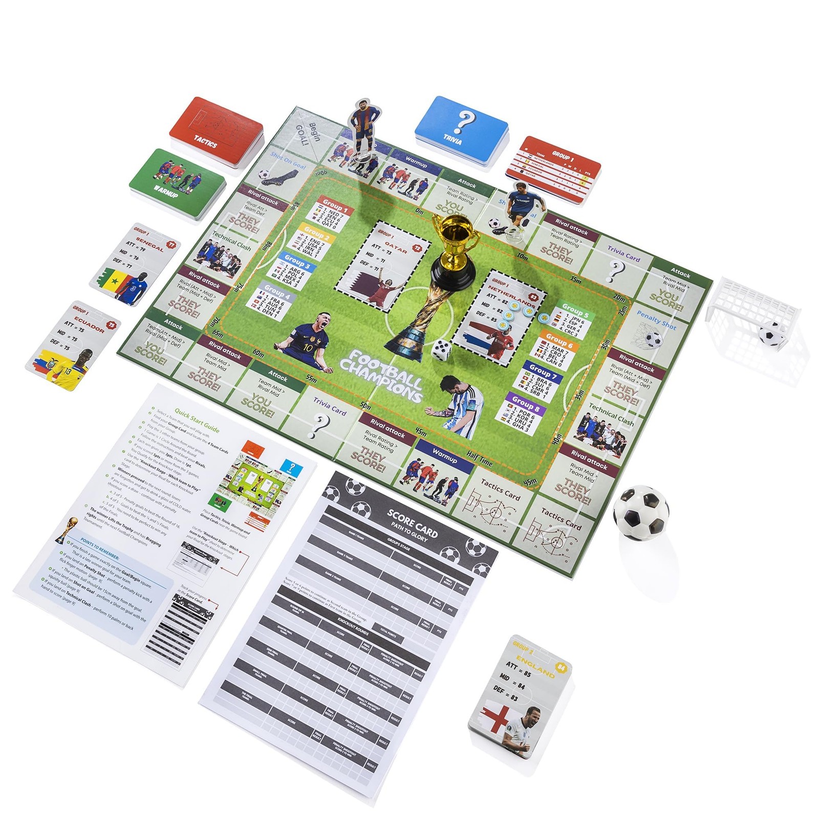 SanDim Creations Football Champions Board Game – Family 7.5 x 10 x 0.1 inches