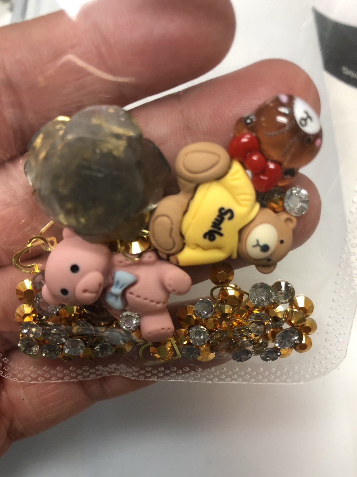 osos kawaii para decoracion de uñas