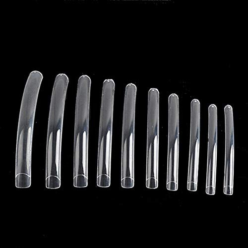 100pcs White/Clear/Natural Extra Long Curve Nail Tip UV Gel French Acrylic