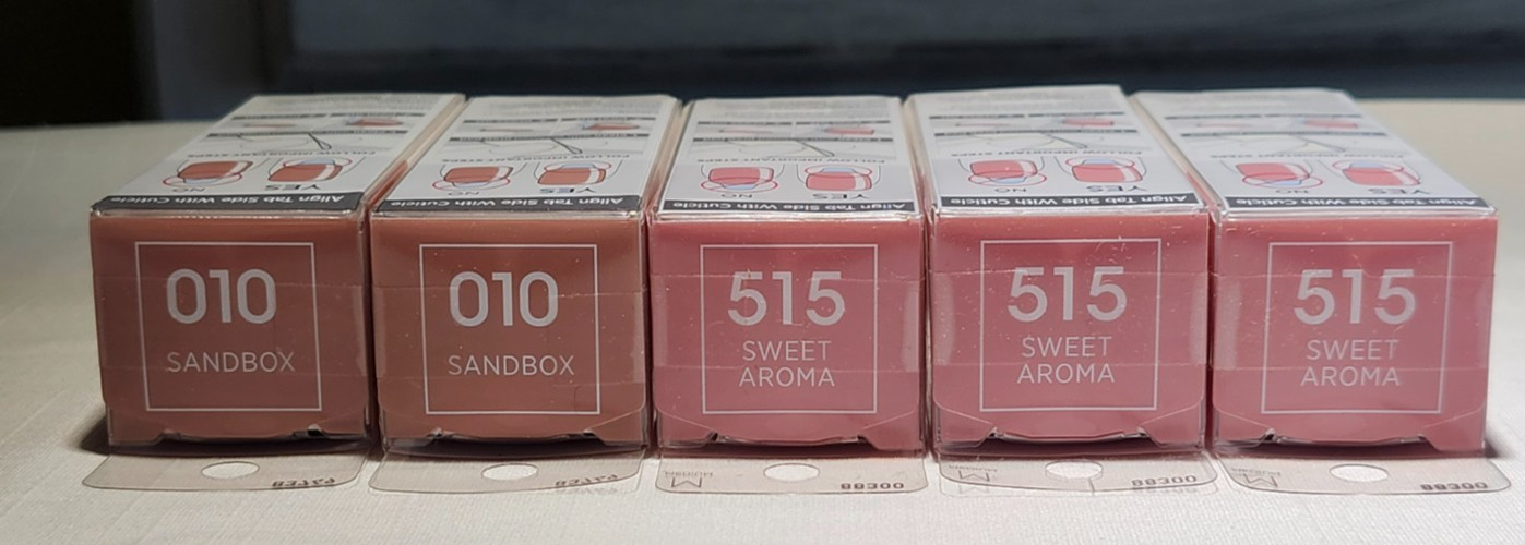 6 Brand New Boxes of Press-On Nails/5 imPRESS & 1 Olive & June – Variety (NEW)